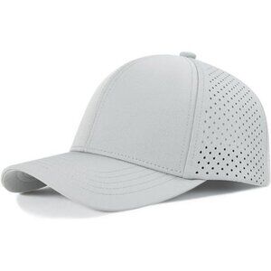 Mens Quick Dry Baseball Cap Mesh Snapback Hat Breathable Curved Brim Fit